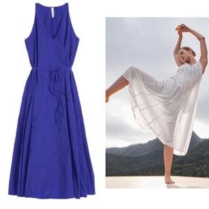 ATHLETA Canopy Parachute Dress Poseidon Blue Maxi Dress Large